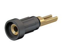 Connector: socket 1mm; black; 20A; soldered; Type: insulated; 30VAC | EB1-21  | 23.1010-21