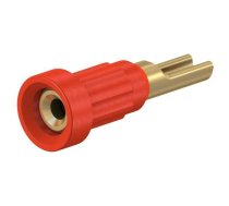 Connector: socket 1mm; red; 20A; soldered; Type: insulated; 11.2mm | EB1-22  | 23.1010-22