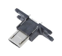 Connector: USB B micro; plug; ZX; flange (2 holes),on PCBs; PIN: 5 | ZX80-B-5S-30 | ZX80-B-5S(30)