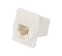 Coupler; FT; Cat: 6; Layout: 8p8c; RJ45 socket,both sides; 19x24mm | CP30222XW  | CP30222XW