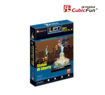 CUBICFUN LED 3D puzle Brīvības statuja | L505H  | 6944588205058