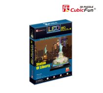 CUBICFUN LED 3D puzle Brīvības statuja | L505H | 6944588205058