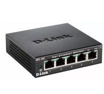 D-Link DES-105 5-Port Fast Ethernet Unmanaged Desktop Switch | DES-105/E | 790069368189 | DES-105/E