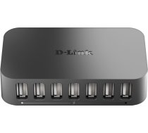 D-Link DUB-H7 USB 2.0 Type-B 480 Mbit/s Melns | DUB-H7 | 0790069252389