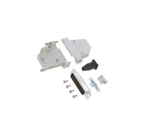 D-Sub HD; PIN: 44; male; angled 45°; soldering; for cable; UNC 4-40 | DTSL-RGLJSS-44MHSL  | L17DTSL25-RG-LJS-S+L717HDB44P