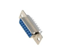 D-Sub; PIN: 15; plug; female; for cable; soldering; 5A | DSC-115  | DS1033-15FUNSISS-CT