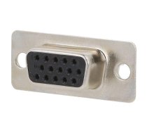 D-Sub; PIN: 15; socket; female; for panel mounting; straight; 5A | 10090770-S154ALF  | 10090770-S154ALF
