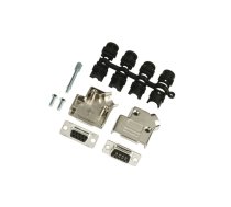 D-Sub; PIN: 25; plug; female; angled 45°; soldering; for cable | MHD45ZK25-DB25S-K  | MHD45ZK25-DB25S-K