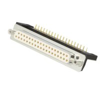 D-Sub; PIN: 37; socket; female; for panel mounting,on PCBs; THT | DTS37SYC/2M66UN  | DTS37SYC/2M66UN
