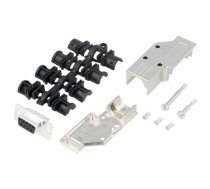 D-Sub; PIN: 9; plug; female; angled 90°; soldering; for cable | MHDCMR9-DM9S-K  | MHDCMR9-DM9S-K
