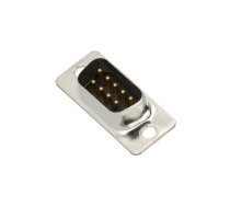 D-Sub; PIN: 9; plug; male; for cable; soldering; black | DM09-SP  | DM09-SP