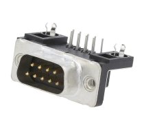 D-Sub; PIN: 9; socket; male; for panel mounting; angled 90°; 5A | D09P13A4GX00LF  | D09P13A4GX00LF