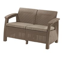 Dārza dīvāns divvietīgs Corfu Love Seat bēšs | 29197359587