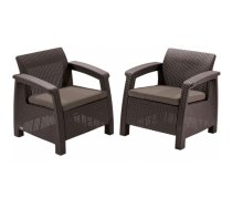 Dārza krēsli Corfu Duo Set brūni | 29197993599  | 8711245158303