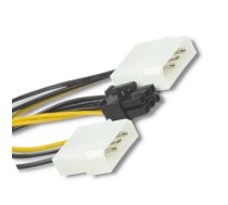 Datoru vads , barošanas adapteris 2 X Molex/ PCI-e 6pin (15cm) | 90605