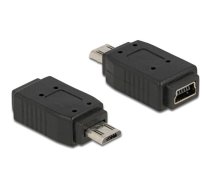Delock Adapter USB micro-B male to USB Mini 5 pin female | 65063 | 4043619650637 | 65063
