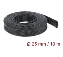 Delock Braided Sleeving stretchable 10 m x 25 mm black | 18904 | 4043619189045 | 18904
