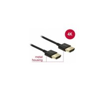 Delock Cable High Speed HDMI with Ethernet - HDMI-A male - HDMI-A male 3D 4K 1.5m Slim Premium | 84772