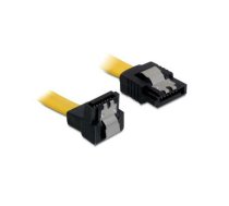 Delock cable SATA 100cm downstraight metal  yellow | 82485