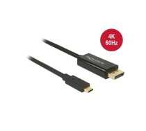 Delock Cable USB Type-C™ male > Displayport male (DP Alt Mode) 4K 60 Hz 2 m black | 85256