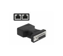 Delock D-Sub 15 pin female to 2 x RJ45 female Adapter | 66806