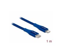 Delock Data and charging cable USB Type-C™ to Lightning™ for iPhone™, iPad™ and iPod™ blue 1 m MFi | 85416