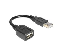 Delock Extension Cable USB 2.0 AA flexible (goose neck) 16 cm | 83261