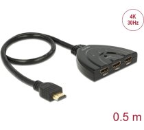 Delock HDMI 3 - 1 Switch bidirectional 4k 30 Hz | 87619 | 4043619876198 | 87619
