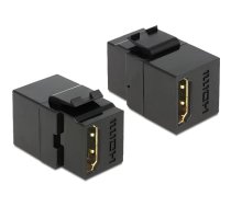 Delock Keystone Module HDMI female > HDMI female black | 86366 | 4043619863662 | 86366