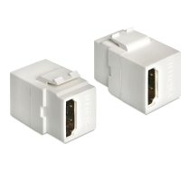 Delock Keystone Module HDMI female > HDMI female white | 86316 | 4043619863167 | 86316