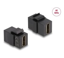 Delock Keystone Module HDMI female to HDMI female black | 87875 | 4043619878758 | 87875