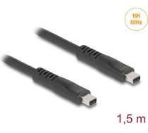 Delock Mini DisplayPort cable 16K 60 Hz 80 Gbps 1.5 m | 81177 | 4043619811779 | 81177