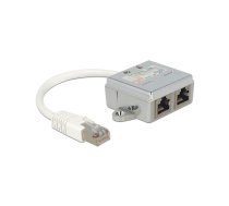 Delock RJ45 Port Doubler 1 x RJ45 male > 2 x RJ45 female (2 x Ethernet) | 65177