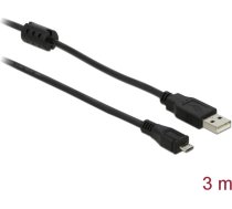 Delock USB 2.0 Cable Type-A male to USB- micro B male 3 m | 82336 | 4043619823369 | 82336