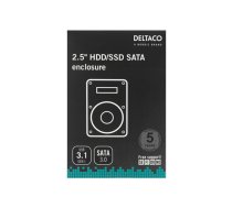 DELTACO 2,5 "ārējais HDD / SSD korpuss, USB 3.1 Gen 1, SATA 3.0, UASP | 201901221003  | 733304803803 | MAP-K104