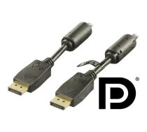 DELTACO DisplayPort monitor cable, Ultra HD in 60Hz, 21.6 Gb/s, 1m, black, 20-pin ha - ha / DP-1010 | 201708010001  | 734000465048 | DP-1010