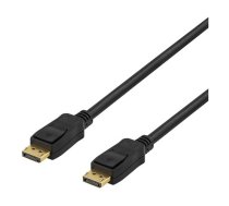 DELTACO DisplayPort monitor cable, UltraHD in 30Hz, 10m, 20-pin ha - ha, gold plated connectors, black / DP-4100 | 553002000166  | 733304801022 | DP-4100
