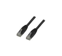 DELTACO U / UTP Cat5e plāksteru kabelis 1m, melns | 201903191024  | 734000461179 | S1-TP