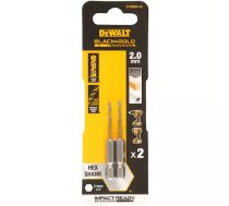 DeWALT Urbis HEX 2mm Impulsa skrūvgriezim Black&Gold 2gb. | DT20600-QZ | 5054905301712