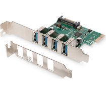 Digitus USB 3.0, 4 Port, PCI Express Add-On card 4 Ports A/F External, VL805 chipset DS-30221-1 | DS-30221-1 | 4016032448082 | AMASSKU00000005