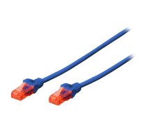 DIGITUS Professional patch cable - 25 cm - blue | DK-1617-0025/B  | 4016032387541 | DK-1617-0025/B