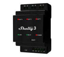 DIN Rail Smart Switch Shelly Pro 3 with dry contacts, 3 channels | Pro3  | 3800235268094 | 059207