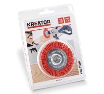 Diskveida birste uz ass 75mm, neilona sari Kreator | KRT150111  | 5400338049194