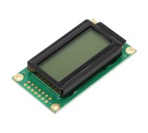 Display: LCD; alphanumeric; FSTN Positive; 8x2; grey; 58x32x13.2mm | RC0802A-FHW-ESX  | RC0802A-FHW-ESX