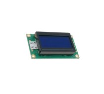 Display: LCD; alphanumeric; STN Negative; 8x2; blue; 58x32x13.2mm | RC0802A-BIY-ESX  | RC0802A-BIY-ESX