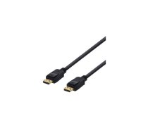 DisplayPort cable, 0,5m, 4K UHD, DP 1.2 DELTACO black / DP-1005D | 201811091001  | 733304803589 | DP-1005D