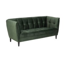 Dīvāns JONNA 182x82xH80cm, materiāls: audums, krāsa: meža-zaļš, kājas: gumijas koks, krāsa: melns | AC75476  | 5705994990195