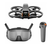 Drone DJI Avata 2 Fly Smart Combo — 4 rotoru kvadrokopteris, 48 MP kamera, 3840×2160 video, 2150 mAh akumulators, Wi‑Fi un Bluetooth | CP.FP.00000265 | 6937224115729