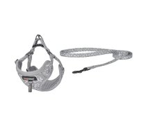 Dogness walking set leash+harness for dog (light gray) | DOGSETGREY | 0843775113786 | 42010000