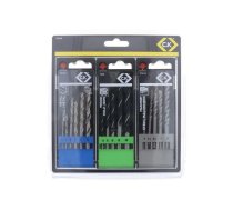 Drill set; plastic case; wood,stone,metal,plastic; 16pcs. | CK-T3064B  | T3064B